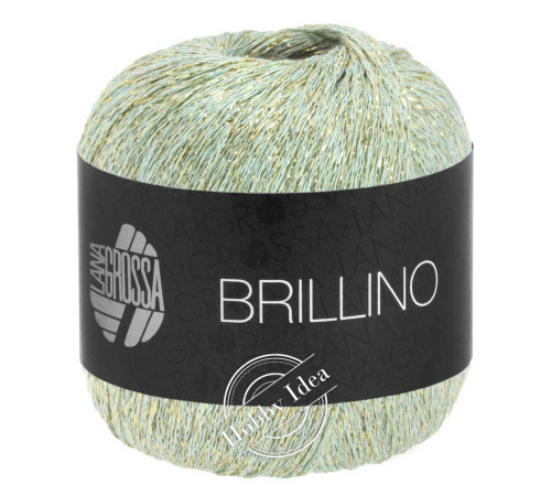 Lana Grossa Brillino 024 Мятно-золотой