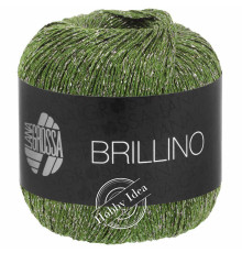Lana Grossa Brillino 026 Натуральный зелёный