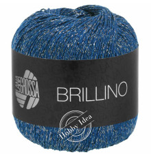 Lana Grossa Brillino 027 Тёмно-синий серебристый
