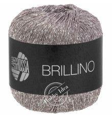 Lana Grossa Brillino 028 Тауп серебристый