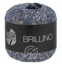 Lana Grossa Brillino 035 Джинс с золотом