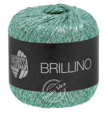 Lana Grossa Brillino 036 Тиффани с серебром