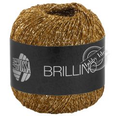 Lana Grossa Brillino 037 Коричневый с золотом