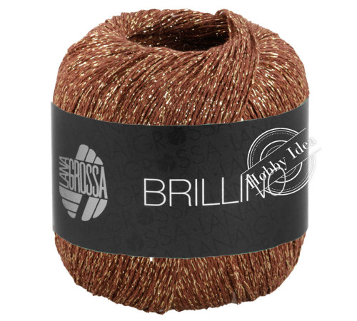 Lana Grossa Brillino 038 Нуга с золотом