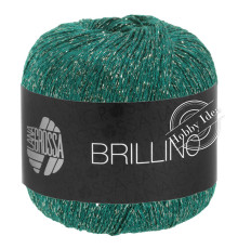 Lana Grossa Brillino 041 Петроль с серебром