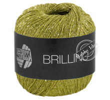 Lana Grossa Brillino 042 Киви с золотом