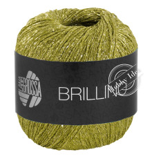 Lana Grossa Brillino 042 Киви с золотом