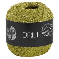 Lana Grossa Brillino 042 Киви с золотом
