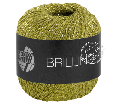 Lana Grossa Brillino 042 Киви с золотом