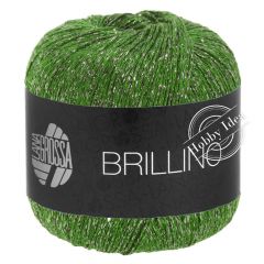 Lana Grossa Brillino 043 Зелёный с золотом
