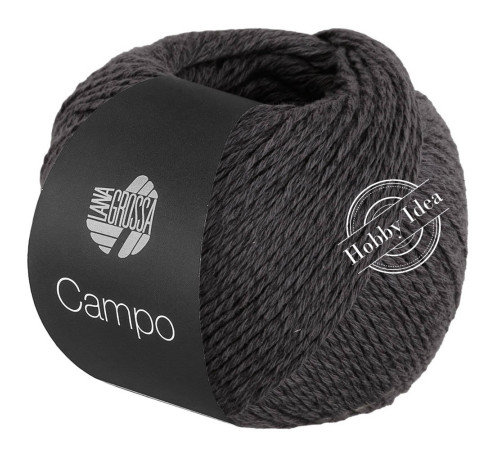 Lana Grossa Campo 025 Чёрно-коричневый