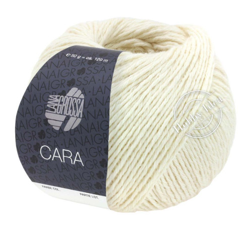 Lana Grossa Cara 001 Натуральный белый