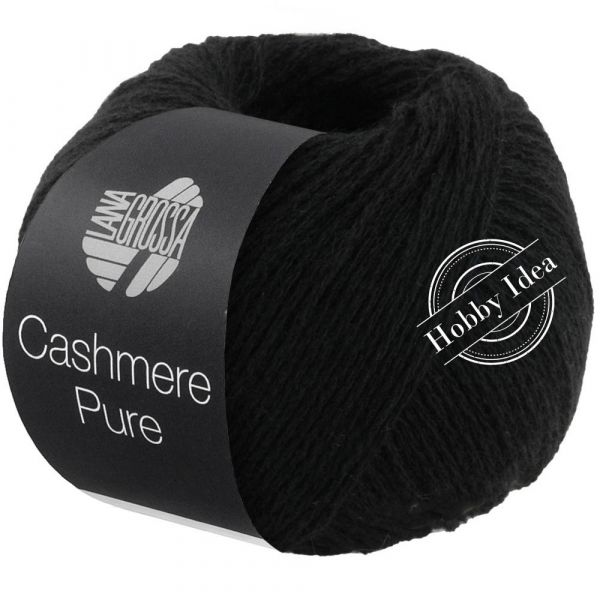 Lana Grossa Cashmere Pure 08 Чёрный из категории Lana Grossa Cashmere Pure
