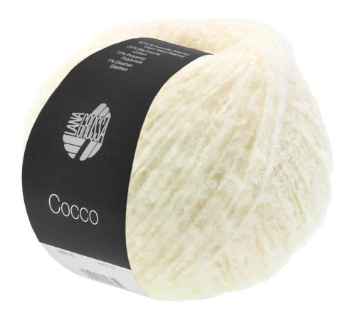 Lana Grossa Cocco 01 Натуральный белый
