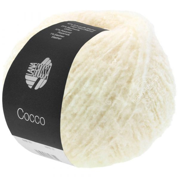 Lana Grossa Cocco 01 Натуральный белый из категории Lana Grossa Cocco