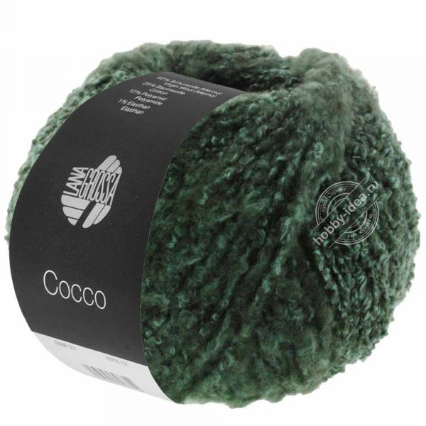 Lana Grossa Cocco 07 Тёмно-зелёный из категории Lana Grossa Cocco