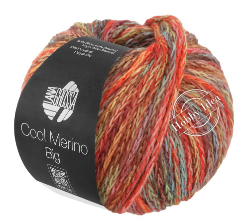 Lana Grossa Cool Merino Big Color 402 Оранжево-зелёный
