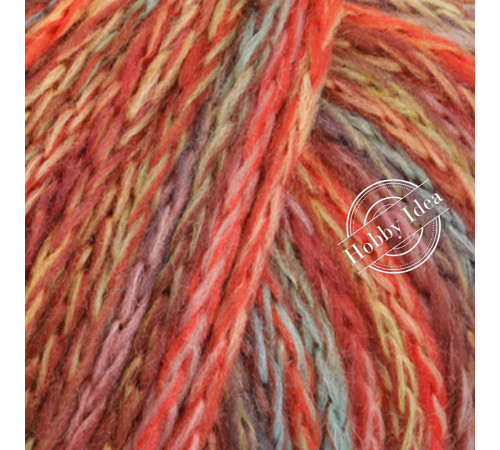 Lana Grossa Cool Merino Big Color 402 Оранжево-зелёный