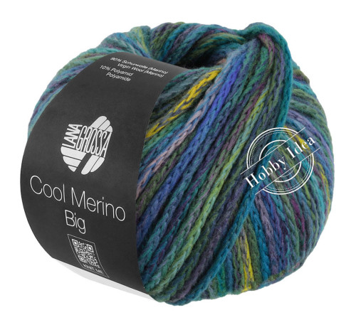 Lana Grossa Cool Merino Big Color 407 Сине-зелёный