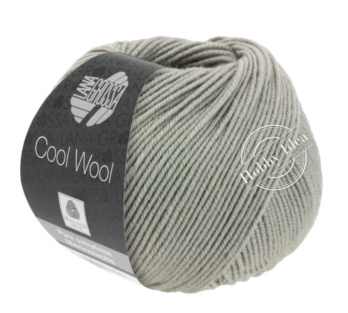 Lana Grossa Cool Wool 2027 Серо-салатный