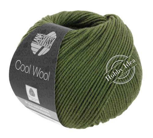 Lana Grossa Cool Wool 2042 Тёмно-оливковый
