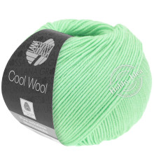 Lana Grossa Cool Wool 2087 Бело-зелёный*