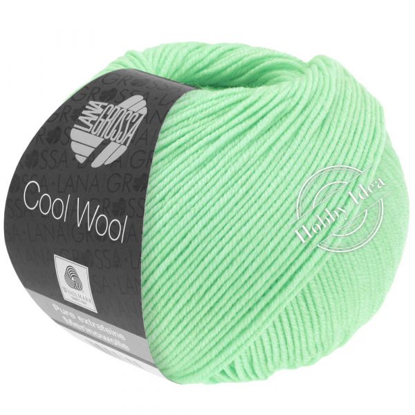 Lana Grossa Cool Wool 2087 Бело-зелёный из категории Lana Grossa Cool Wool
