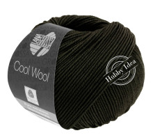 Lana Grossa Cool Wool 2104 Чёрно-зелёный