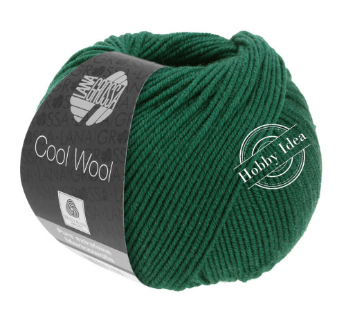 Lana Grossa Cool Wool 501 Бутылочный зелёный
