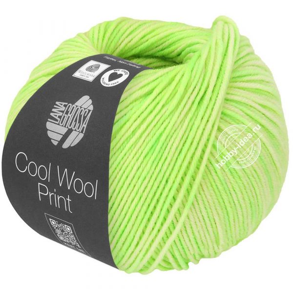 Lana Grossa Cool Wool Neon Print 6522 Светло-зелёный из категории 