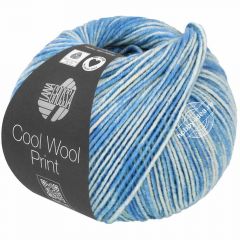 Lana Grossa Cool Wool Neon Print 6523 Синий