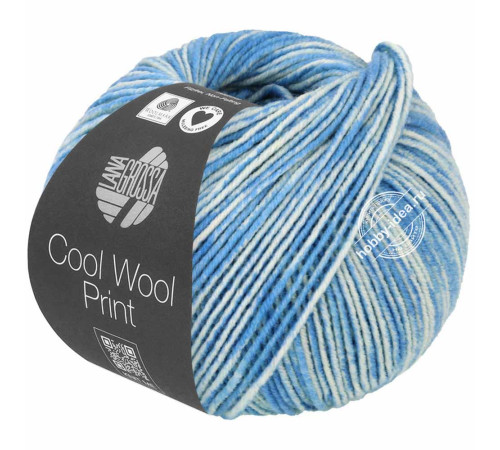 Lana Grossa Cool Wool Neon Print 6523 Синий