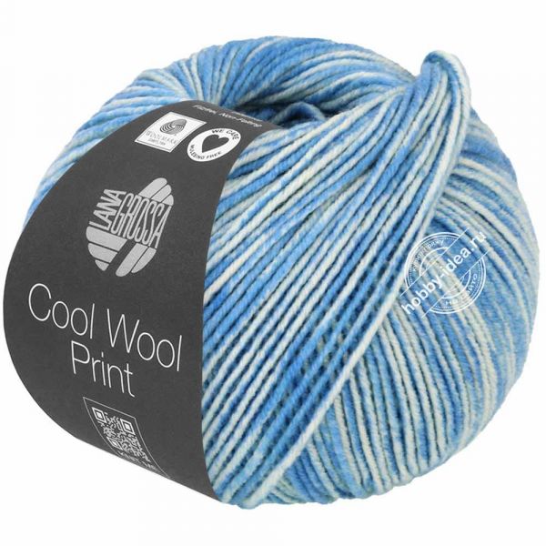 Lana Grossa Cool Wool Neon Print 6523 Синий из категории 