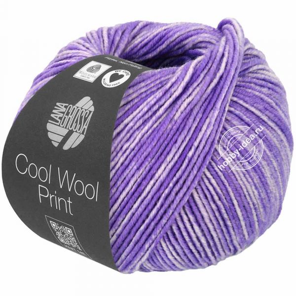 Lana Grossa Cool Wool Neon Print 6524 Фиолетовый из категории 