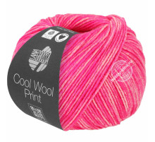 Lana Grossa Cool Wool Neon Print 6525 Розовый