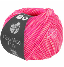 Lana Grossa Cool Wool Neon Print 6525 Розовый