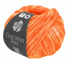 Lana Grossa Cool Wool Neon Print 6526 Оранжевый