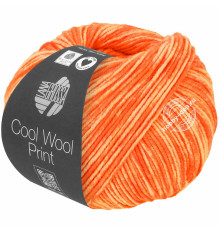 Lana Grossa Cool Wool Neon Print 6526 Оранжевый