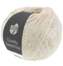 Lana Grossa Country Tweed Fine 101 Суровый белый