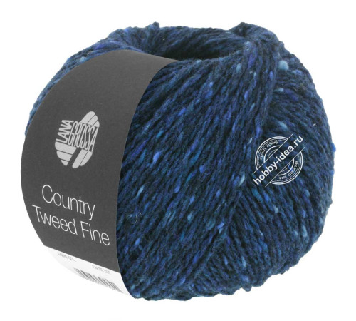 Lana Grossa Country Tweed Fine 114 Тёмно-синий