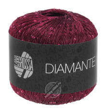 Lana Grossa Diamante 016 Бордовый