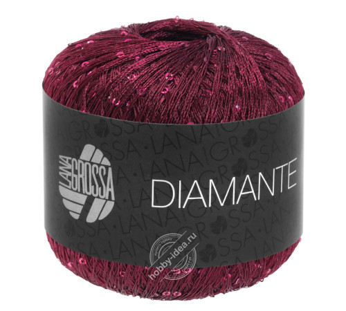 Lana Grossa Diamante 016 Бордовый