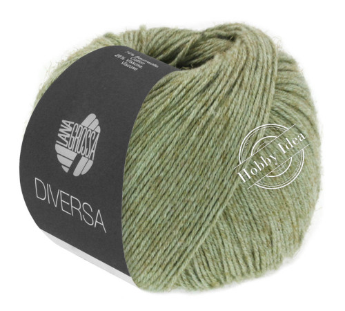 Lana Grossa Diversa 010 Серо-зелёный