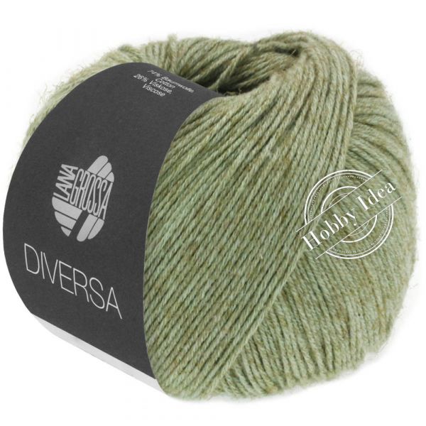 Lana Grossa Diversa 010 Серо-зелёный из категории Lana Grossa Diversa