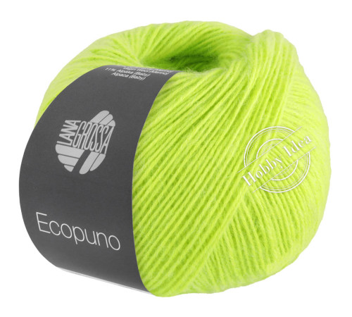 Lana Grossa Ecopuno 096 Неоновый зелёный