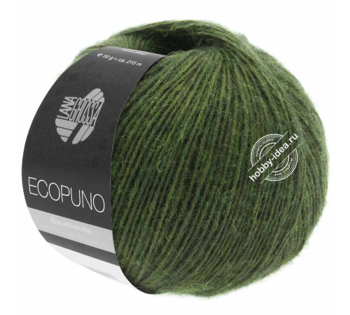 Lana Grossa Ecopuno 001 Глубокий зелёный