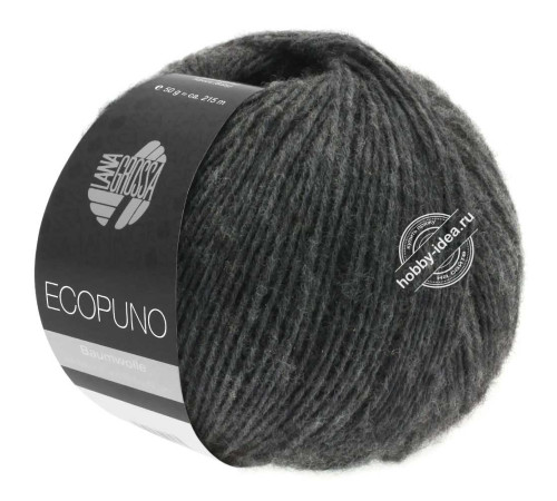 Lana Grossa Ecopuno 015 Тёмно-серый