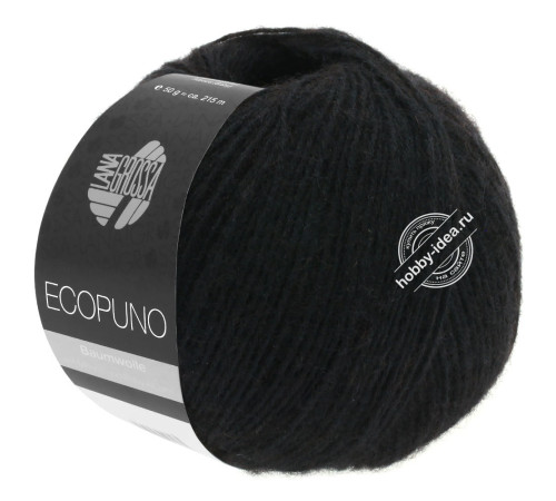Lana Grossa Ecopuno 016 Чёрный