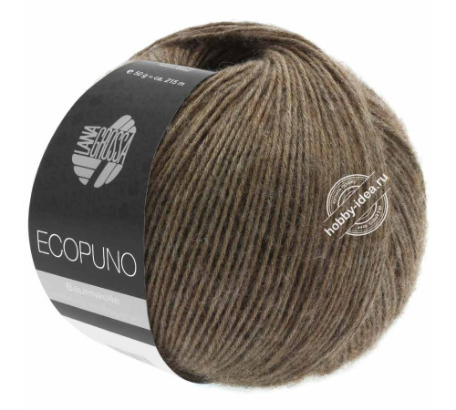 Lana Grossa Ecopuno 017 Тёмно-коричневый