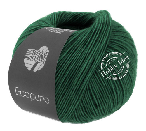 Lana Grossa Ecopuno 210 Насыщенный зелёный